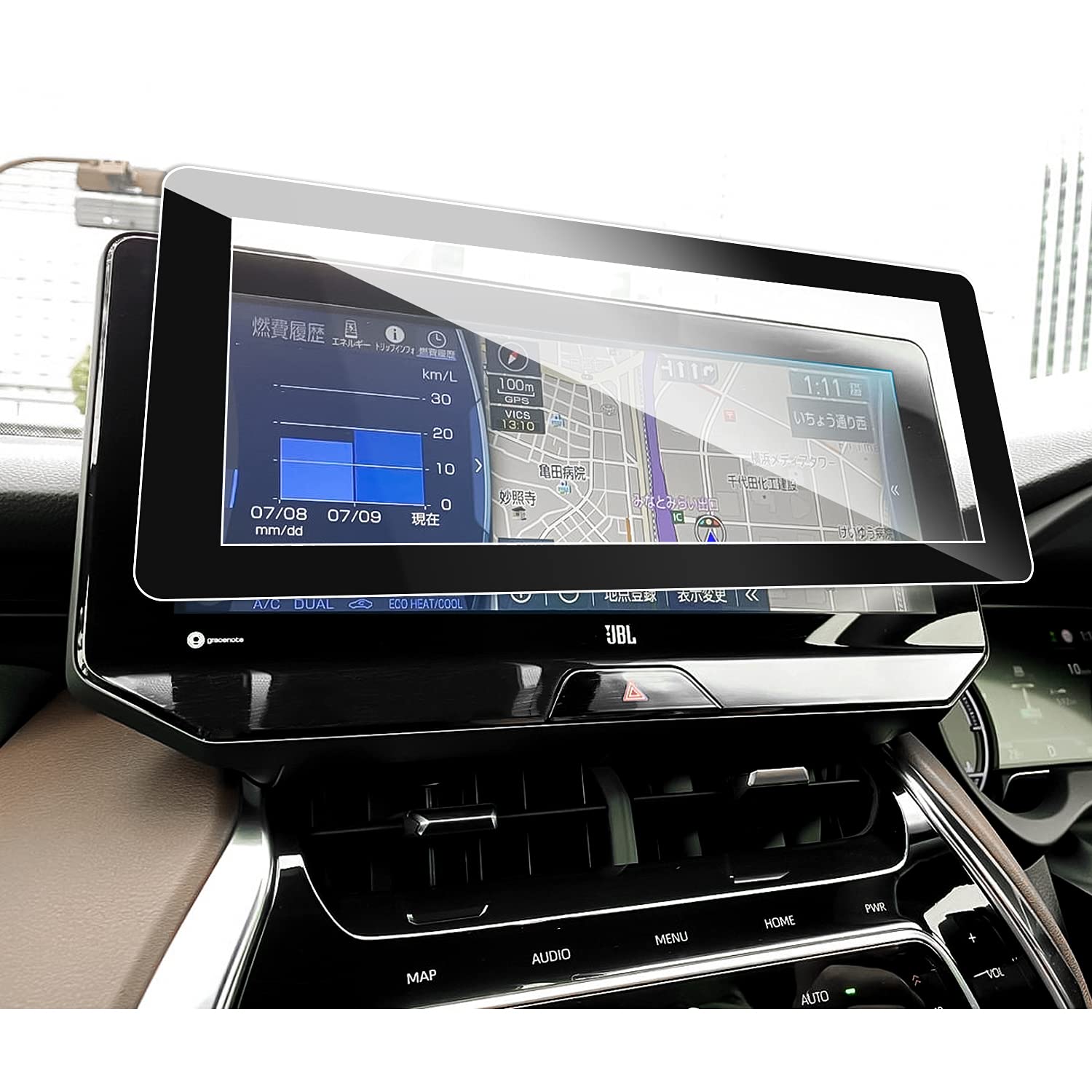新型ハリアーの12.3インチ純正ナビが全画面表示で楽しめる魅力